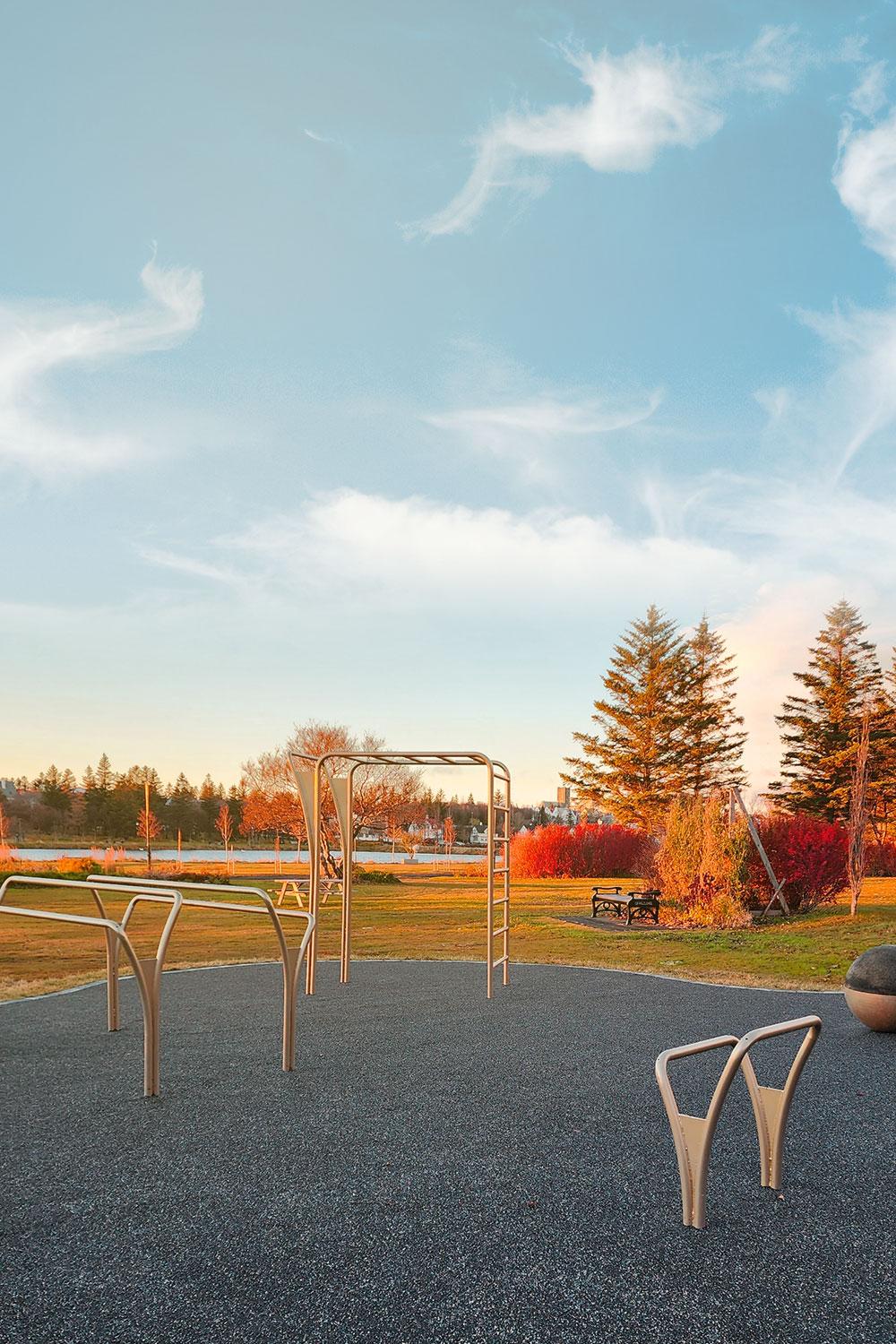 Parks with SUDS- technology and Outdoor Fitness Equipment | Project