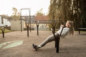 Outdoor elegant gym equipment for crossfit exercises from Noord