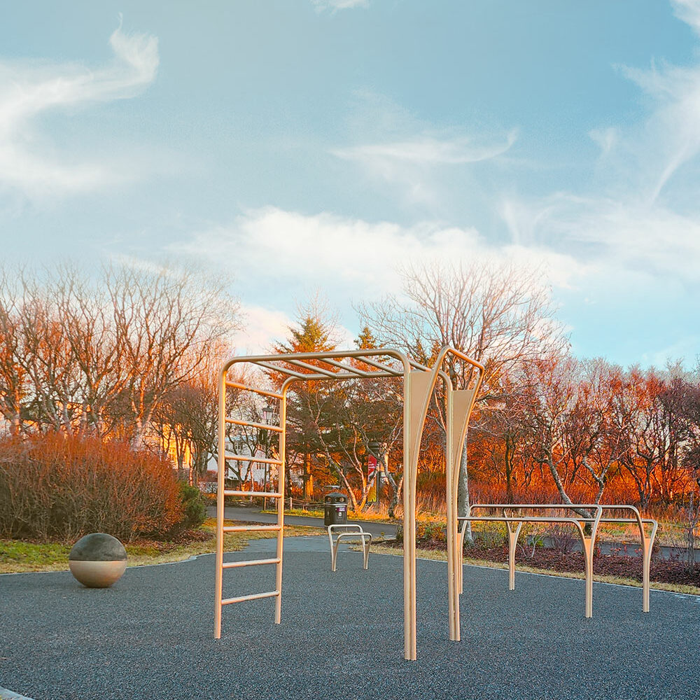 Parks with SUDS- technology and Outdoor Fitness Equipment | Project