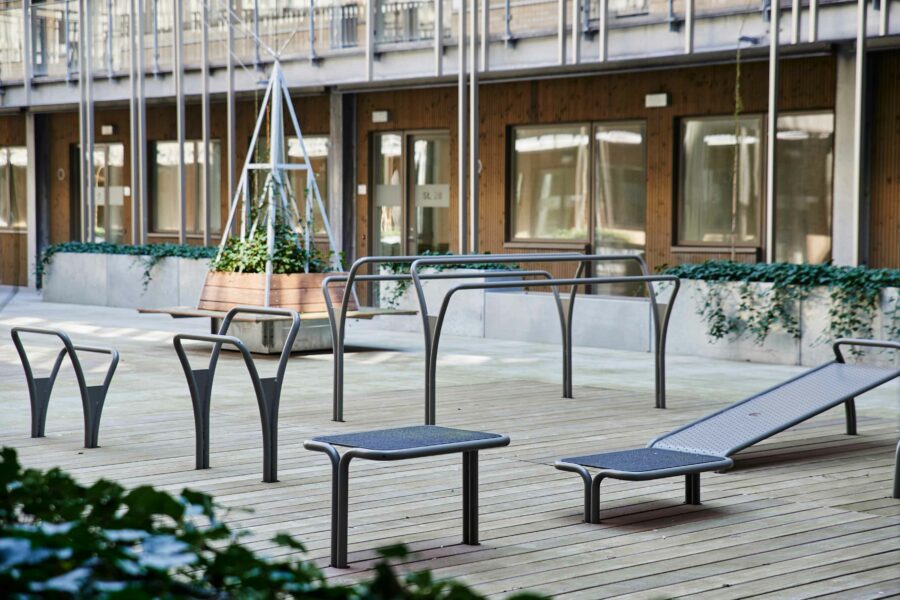 Outdoor exercise area for young people made by NOORD