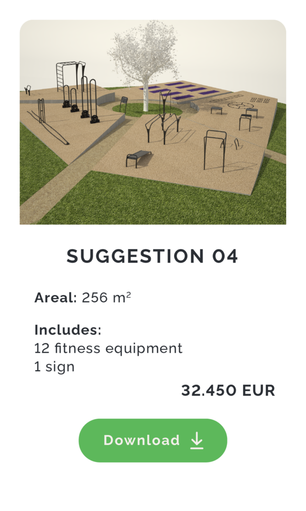 Outdoor crossfit area to use for different exercises