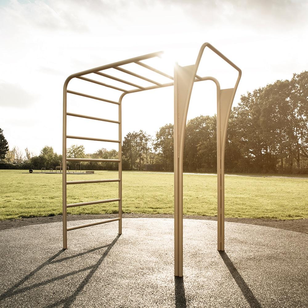 Outdoor workout equipment for different training exercises