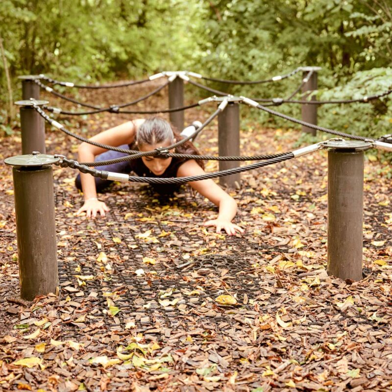 Wire Obstacle Double - Crawling wire obstacle for military training