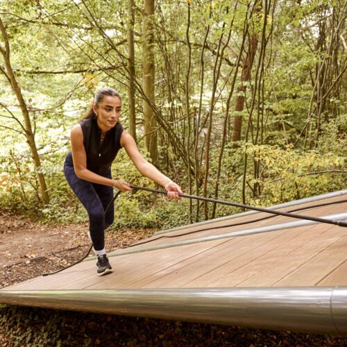Incline Wall Double - Military obstacles for intense physical training