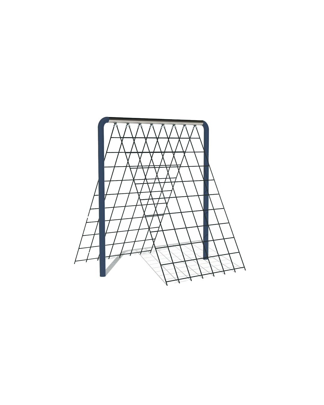 Spider web obstacle for outdoor training
