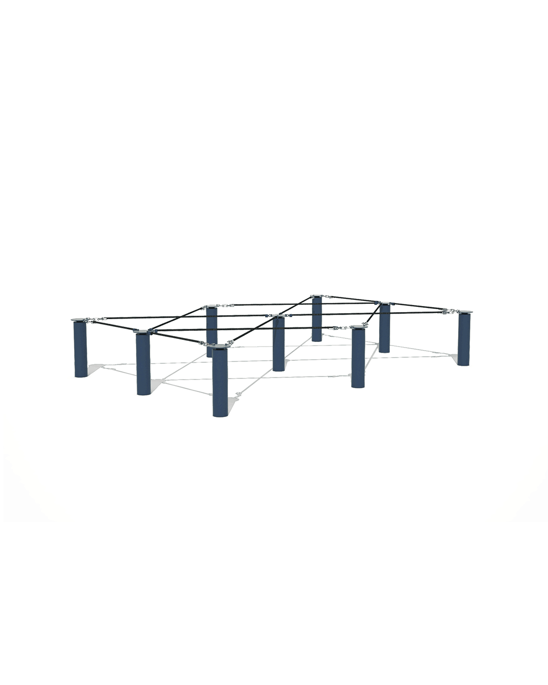 Wire obstacle double great for challenges
